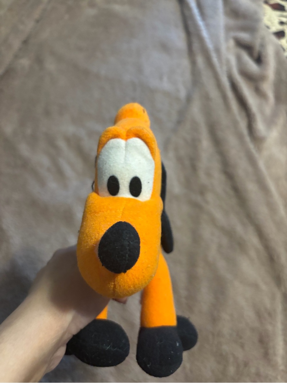 Orange Plush Dog Toy - Soft Squeaky Pet Toy